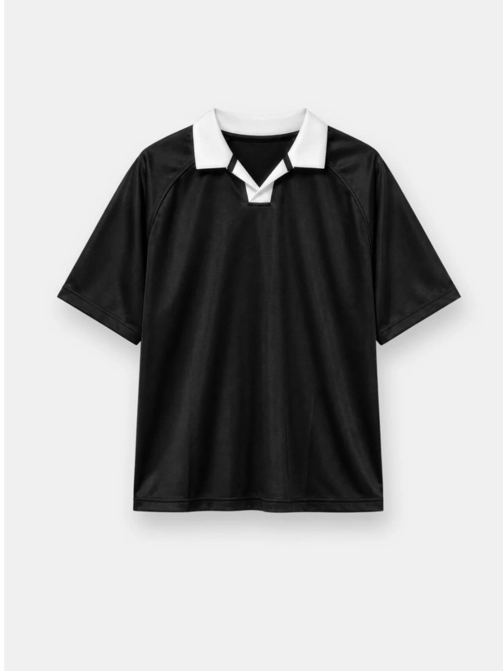 Black and White Kit Jersey Polo Shirt size medium !